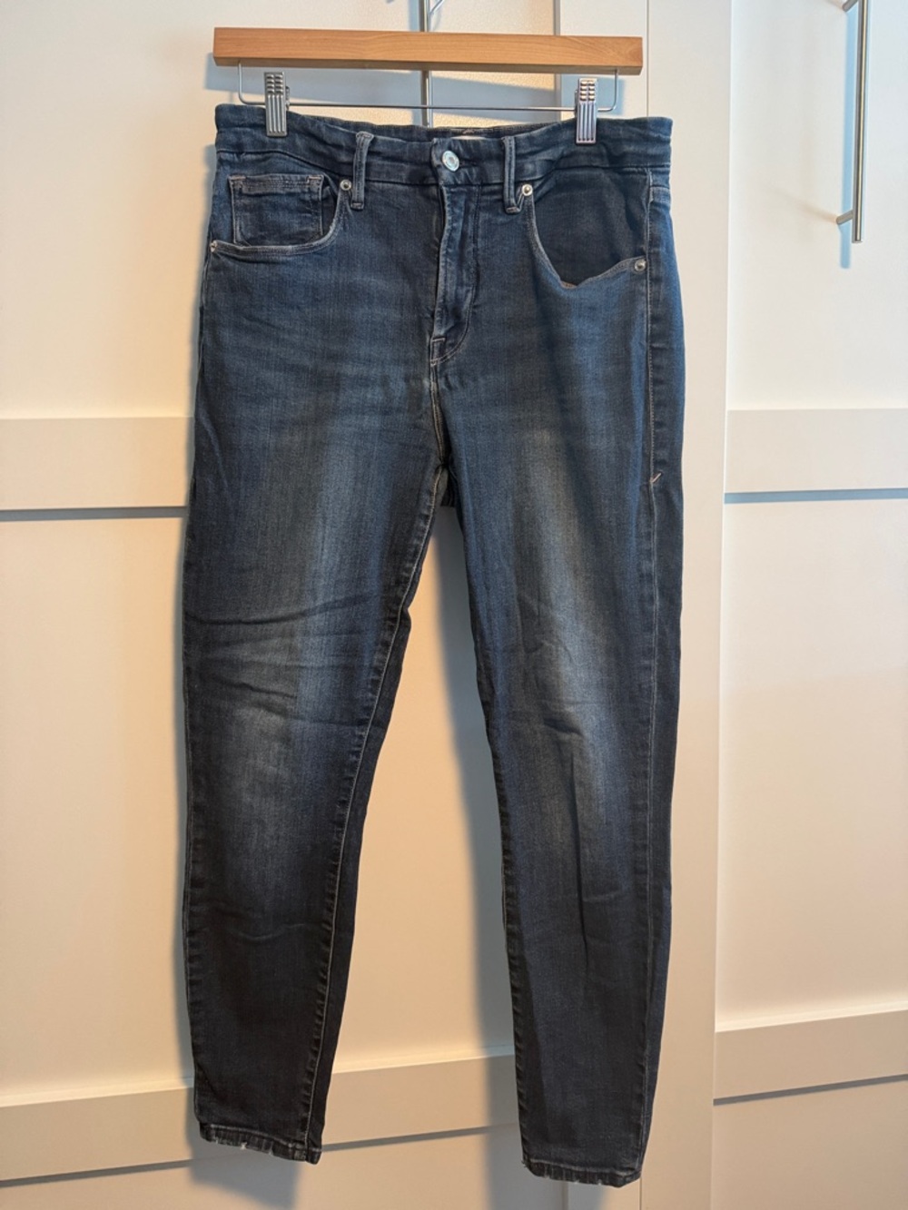 Good American Indigo Crop Denim Jeans, size 12/31